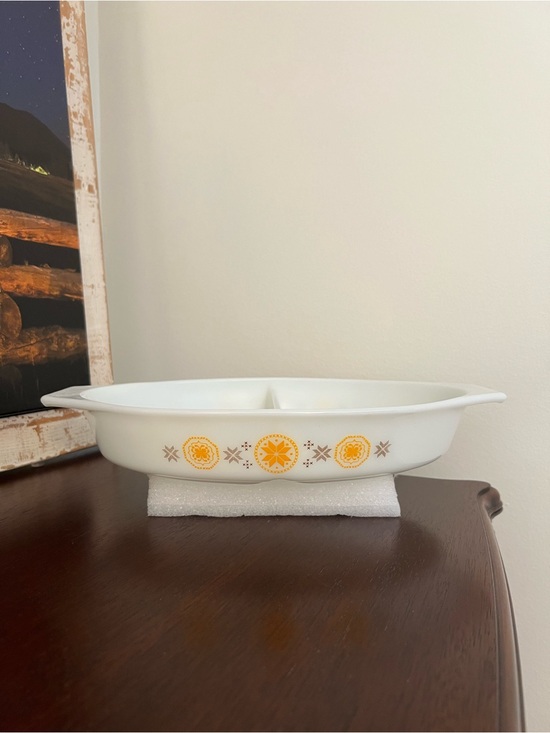 Pyrex Other - Vintage Pyrex Town And Country Oval Divided Casserole Dish